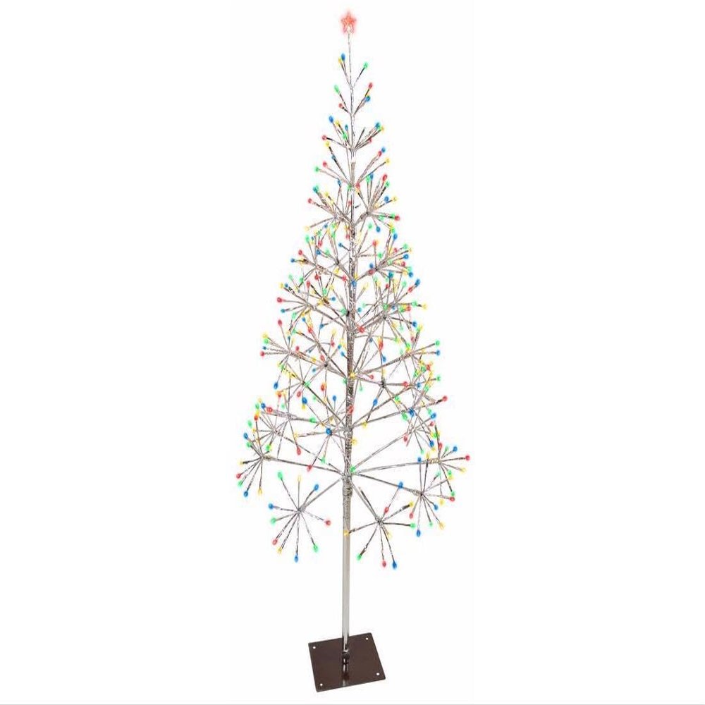 Celebrations 9071015 5 ft. LED Multi Pathway Decor Shimmering Tree