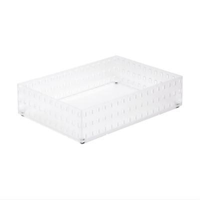 like-it 9039 Kitchen Storage Case, A4 File Case, Bricks, 350 Big M, Clear, Made in Japan, W 9.8 x D 13.8 x H 2.5 inches (25 x 35 x 6.3 cm), Stackable, Accessory Storage