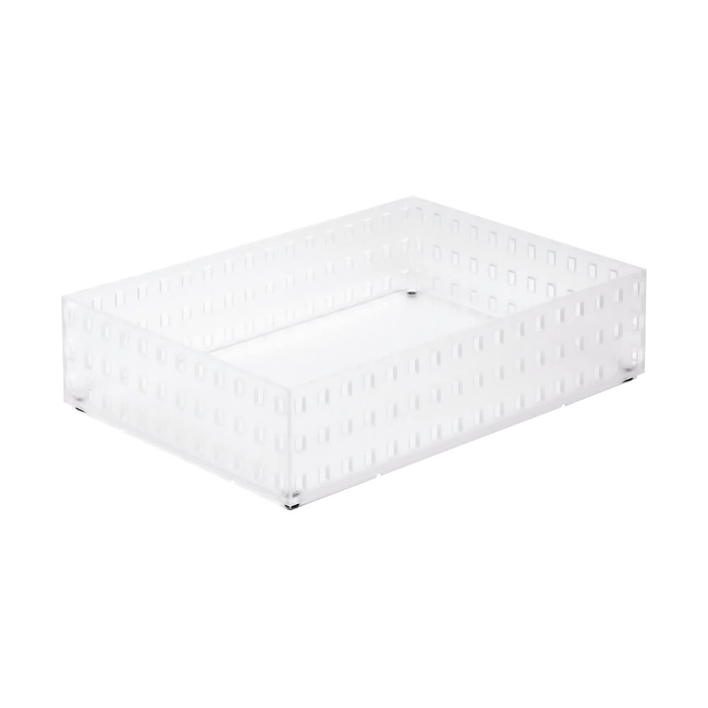 like-it 9039 Kitchen Storage Case, A4 File Case, Bricks, 350 Big M, Clear, Made in Japan, W 9.8 x D 13.8 x H 2.5 inches (25 x 35 x 6.3 cm), Stackable, Accessory Storage