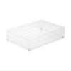 like-it 9039 Kitchen Storage Case, A4 File Case, Bricks, 350 Big M, Clear, Made in Japan, W 9.8 x D 13.8 x H 2.5 inches (25 x 35 x 6.3 cm), Stackable, Accessory Storage view 1