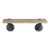 Acme Brantley Wooden Wall Rack with 1 Shelf in Oak and Sandy Black view 3