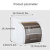 Useful Wall-mounted Tissue Holder ABS Plastic Roll Paper Holder Waterproof Non-perforated Paper Towel Rack with Storage Table Easy to Clean (Color : Blue) view 2