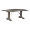 Acme Raphaela Wooden Dining Table in Weathered Cherry view 1