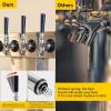 Dbgogo 3'' Draft Beer Faucet Shank, 1/4'' Beer Line Barb Brewing No Leak No Drip No Stick Stainless Core Kegerator Tap Beer Shank Dispenser Self-Closing Spring Tap Brush Spanner Wrench Hose Clamp view 4