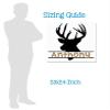 Deer Silhouette with Wall Name Decal Sticker Boy Bedroom Antlers Hunting Custom Art view 3