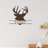 Deer Silhouette with Wall Name Decal Sticker Boy Bedroom Antlers Hunting Custom Art view 4