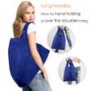 BeeGreen Reusable Shopping Bags with Handles - 12 Pack Foldable Polyester Tote Bags Bulk with Zipper Pouch, Travel Tote Cloth Bag for Women Holiday Beach, Washable Reusable Gift Bag for Groceries view 3