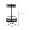 Zerodeko Two Kitchen Storage Rack for Seasonings Condiment Holder Space-saving Spice Bottle Organizer for Home and Restaurant Use view 2