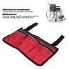 12.66.9in Sofa Armrest Organizer,Multifunctional Wheelchair Side Hanging Bag,Large Capacity Multiple Pockets Armrest Storage Pouch for Stroller Electric Wheelchair Walker Scooter (Burgundy) view 4