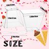 50 Pack 3.5 Oz Mini Square Dessert Cups with Spoons,Plastic Parfait Appetizer Cup,Disposable Plastic Cups for Puddings Mousse Desserts view 2