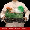 DUO ER Wealth Prosperous Pixiu Decorations Lucky Gather Wealth Town House Spirits Piqiu Cashier Counter Jade Cabbage Shop Opening Craft (Size : 44x20x36cm) view 2