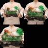 DUO ER Wealth Prosperous Pixiu Decorations Lucky Gather Wealth Town House Spirits Piqiu Cashier Counter Jade Cabbage Shop Opening Craft (Size : 44x20x36cm) view 4