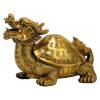 DUO ER All Copper Lucky Dragon Turtle Ornaments Dragon Head Turtle Feng Shui Ornaments for The Elderly Large Gifts view 1