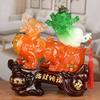 DUO ER Pixiu Ornaments Jade Cabbage Resin Crafts Home Decorations Opening Gifts Figurines Miniatures Statues Sculptures view 3