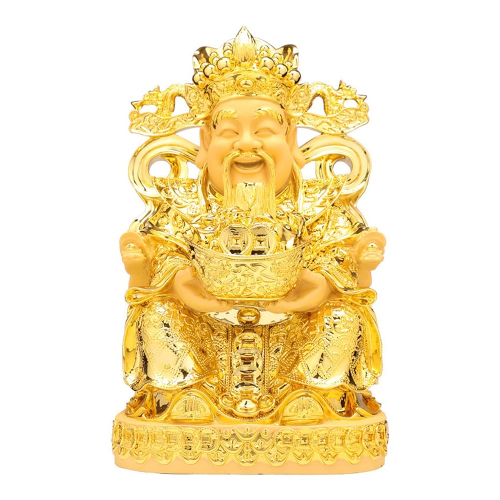 DUO ER Master Decorations Gold Home Living Room Buddha Statue Feng Shui Crafts Opening Gifts Figurines Miniatures Ornaments