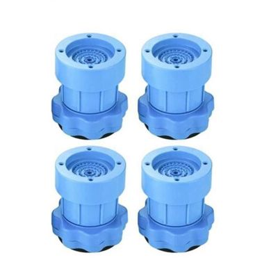 Washing Machine Feet Pads, Anti Vibration Rubber Mat, Steady Spin Floor Protection Non Slip Pads, Furniture Feet for Dryer, Refrigerator, Microwave, Oven (Blue)