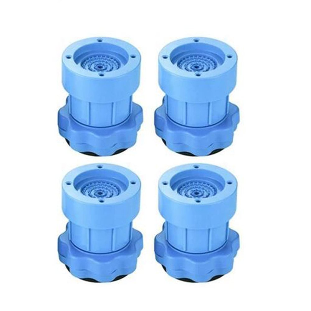 Washing Machine Feet Pads, Anti Vibration Rubber Mat, Steady Spin Floor Protection Non Slip Pads, Furniture Feet for Dryer, Refrigerator, Microwave, Oven (Blue)