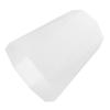 Cabilock Elegant White Plastic Trash Can Small Bathroom Trash Basket Open Top Waste Receptacle for Bedroom Kitchen view 1