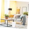 Cabilock Elegant White Plastic Trash Can Small Bathroom Trash Basket Open Top Waste Receptacle for Bedroom Kitchen view 2