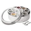 KSJONE Large Spice Container Masala Dabba With 9 Compartments, Masala Box, Spice Container Box, Stainless Steel Spice Box Indian Masala Dabba with Transparent Lid view 2