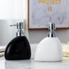 450ml Ceramic Soap Dispenser Countertop Lotion Bottle Bathroom Kitchen Hand Lotion Dispenser Container Soap Pump (Color : Black) view 2