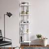 Decorotika Alice 71'' Tall 5-Tier Modern Industrial Corner Bookcase Bookshelf Shelving Unit (White) view 1