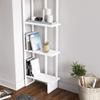 Decorotika Alice 71'' Tall 5-Tier Modern Industrial Corner Bookcase Bookshelf Shelving Unit (White) view 4