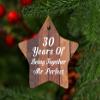 Designsify Christmas Tree Decoration, 30th Anniversary 30 Years of Being Mr Perfect, Star Ornament E, Gifts for Birthday Valentines Mom Mothers Fathers Day Party, to Men Women Him Her Friend Mom view 3