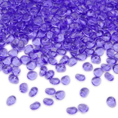 PMLAND 370 Pcs Purple Acrylic Stones, 16mm Marbles for Vase Filler Decor