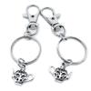50 Pieces Keyring Keychain Wholesale Suppliers Jewelry Lobster Clasps TR1X0L Teapot Tea Kettle Pot view 1