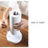 Handy Vertical Paper Towel Holder PP Material Roll Paper Rack DetachableTissue Rack for Storing Paper Towel Cling Film, White Flexible Use view 4