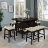 Furniture Dining Bench, Beige view 2