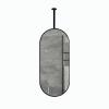 DXZ-Design Simple Ceiling Mounted Hanging Rod Mirror, Clear and Practical Wall Vanity Mirror for Bathroom Washroom Makeup Shaving - Black Customizable (Size : 40cmx70cm) view 1
