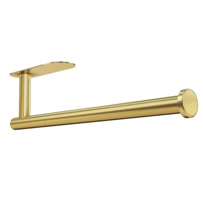 DEKAVA Paper Towel Holder Under Cabinet for Kitchen, Adhesive Paper Towel Holder Wall Mount, SUS304 Stainless Steel 13 inch(1,Gold)