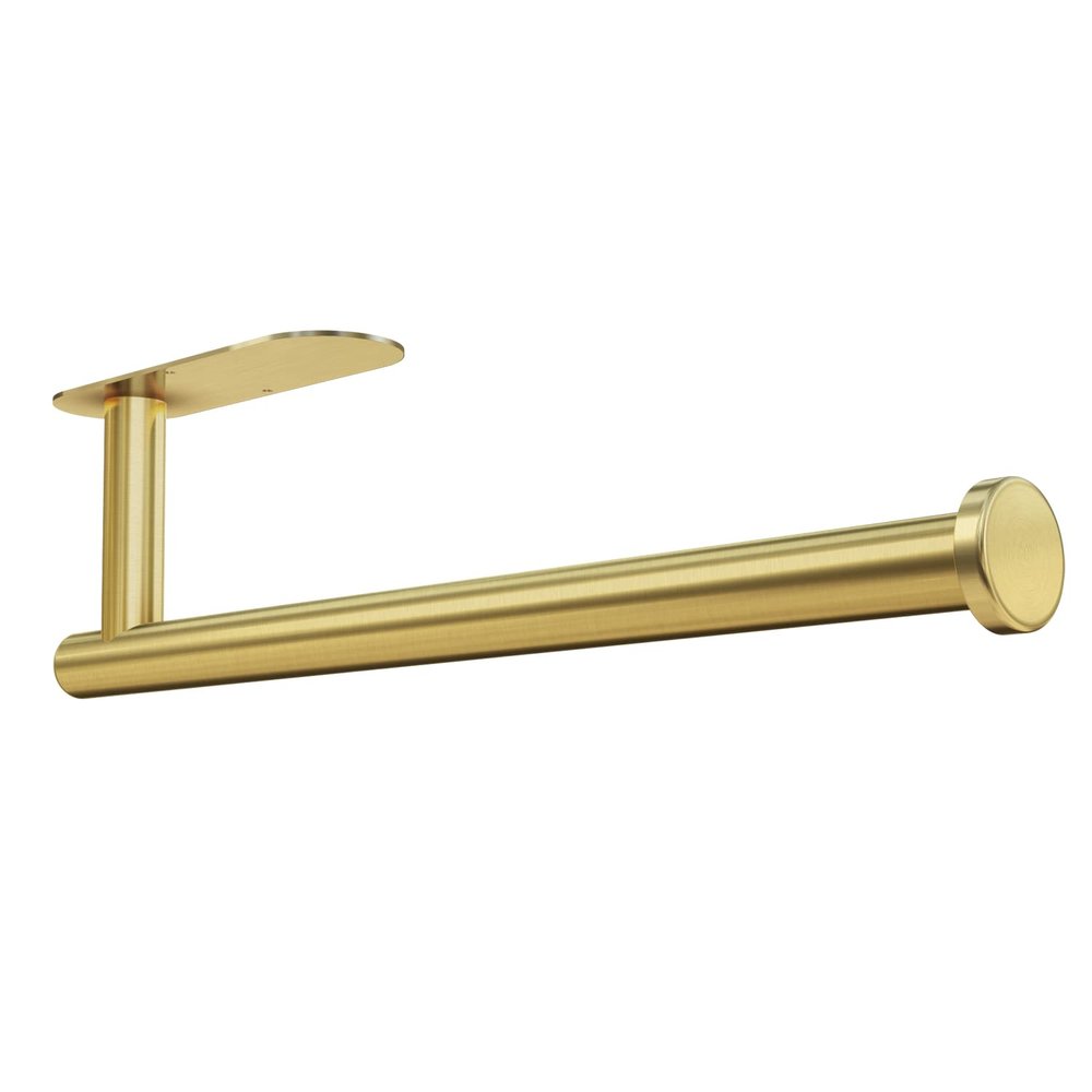 DEKAVA Paper Towel Holder Under Cabinet for Kitchen, Adhesive Paper Towel Holder Wall Mount, SUS304 Stainless Steel 13 inch(1,Gold)