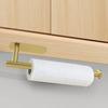 DEKAVA Paper Towel Holder Under Cabinet for Kitchen, Adhesive Paper Towel Holder Wall Mount, SUS304 Stainless Steel 13 inch(1,Gold) view 2