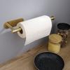DEKAVA Paper Towel Holder Under Cabinet for Kitchen, Adhesive Paper Towel Holder Wall Mount, SUS304 Stainless Steel 13 inch(1,Gold) view 4