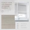 MOOD Custom Bamboo Shades | Woven | Cordless Bamboo Roman Shades for Windows and Doors (Natural Woven) | Woven Sand (Sheer) | 44.5" W x 72" H view 4