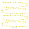 46 Ft Yellow White Circle Dots Garland Gradient Yellow Polka Dot Hanging Paper Streamer for Wedding Bridal Shower Birthday Baby Shower Engagement Bee Sunflower Lemon Theme Party Decorations Supplies view 2