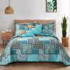 BEDIFANY 3 Pieces Cotton King Size Quilt Sets, King Bedspread Lightweight Quilted Reversible Coverlets Farmhouse Quilt Bedding Sets Boho King Quilt Set for Bed Decorations for All Seasons view 1