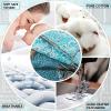 BEDIFANY 3 Pieces Cotton King Size Quilt Sets, King Bedspread Lightweight Quilted Reversible Coverlets Farmhouse Quilt Bedding Sets Boho King Quilt Set for Bed Decorations for All Seasons view 4