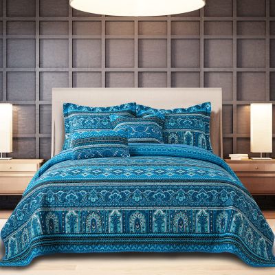 BEDIFANY Cotton Quilt King Size Sets, Lightweight King Bedspread Soft Quilted Reversible Coverlets Sets Boho Quilt King Set for Bed Decorations for All Seasons, 3 Pieces