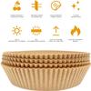 BINGLALA 100PCS Air Fryer Disposable Paper Liner, Round Liners, Oil-Proof, Water-Proof Parchment for Baking,No- Stick Food Grade liners Roasting Microwave (100pcs & 7.9in) view 4