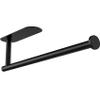 Gewtur Paper Towel Holder Under Cabinet - Self Adhesive Paper Towel Roll Holder Wall Mount, Matte Black Stainless Steel Towel Paper Holder for Kitchen, Bathroom, Cabinets (2 Pcs) view 1