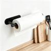 Gewtur Paper Towel Holder Under Cabinet - Self Adhesive Paper Towel Roll Holder Wall Mount, Matte Black Stainless Steel Towel Paper Holder for Kitchen, Bathroom, Cabinets (2 Pcs) view 3