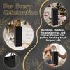 WUWEOT 50 Pack Black Wine Gift Bag, Wine Tote Bags Bulk Kraft Paper Bag with Handles for Party, Shopping, Retail Merchandise view 4