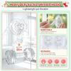 VIS'V Suction Wreath Hanger, Heavy Duty, 22 LB, Large, Clear, 2 Pcs view 3