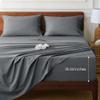 HYPREST Extra Deep Pocket Cal King Sheet Sets Fits 18"-24" in Deep Mattress -100% Cotton California King Sheet Set, Grey Hotel Luxury Soft Wrinkle Free Cooling Sheet Sets Deep Pocket view 1