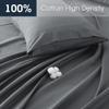 HYPREST Extra Deep Pocket Cal King Sheet Sets Fits 18"-24" in Deep Mattress -100% Cotton California King Sheet Set, Grey Hotel Luxury Soft Wrinkle Free Cooling Sheet Sets Deep Pocket view 2