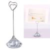 Zerodis Table Number Holder, Rhinestone Place Card Holders Table Number Wedding Heart Shaped Stable Premium Metal Sturdy Place Card Holder Tall Place Card Holders for Wedding Favors view 2